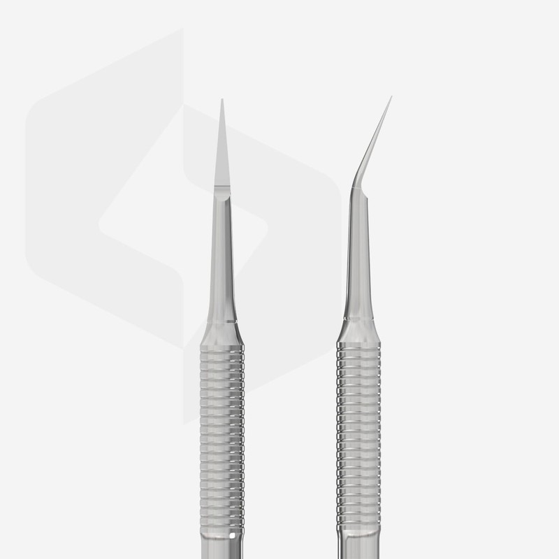 STALEKS PRO by Natury Nails Pedicurette, Two-Pronged Curette: Half Sphere