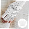 Healvian 4pairs Love Pattern Anti-uv Gloves for Nail Art Fingerless