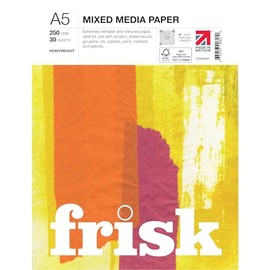 Frisk 23250005 Mixed Media Paper Pad A5, White