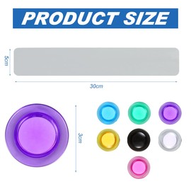 Magnetic Board for Wall for Magnets 6PCS Magnet Bulletin Board Magnetic Memo Boards with 20 Pieces Colorful Magnet Stainless Steel Strips for Walls Refrigerators Cabinets