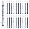 24 Pack 1ml Plastic Syringes, Individually Sealed Syringes Colostrum Syringe