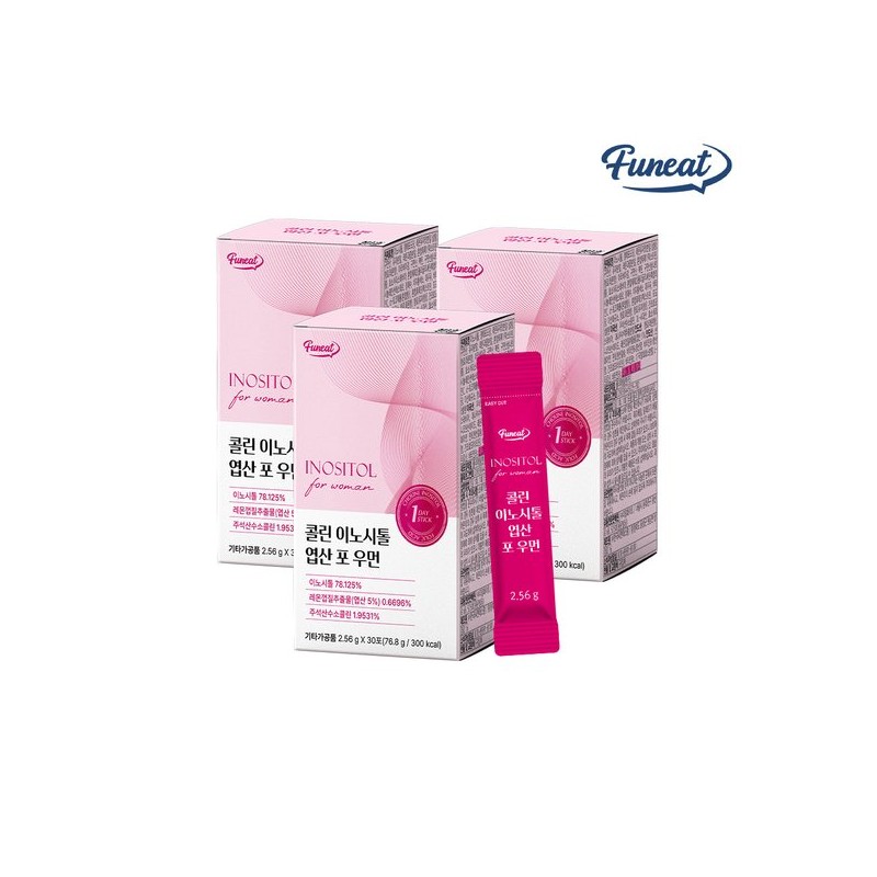 Furnit 퍼니트 콜린 미오이노시톨 엽산 포 우먼 3박스 3개월분 Purnit