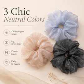 Oversized Sparkle Scrunchie