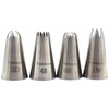 #1M #2D #4B #6B Large Piping Nozzles, 4 pcs Stainless