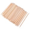 PROFICO Pack of 15 Wooden Sticks, Orange Wooden Sticks, Cuticle