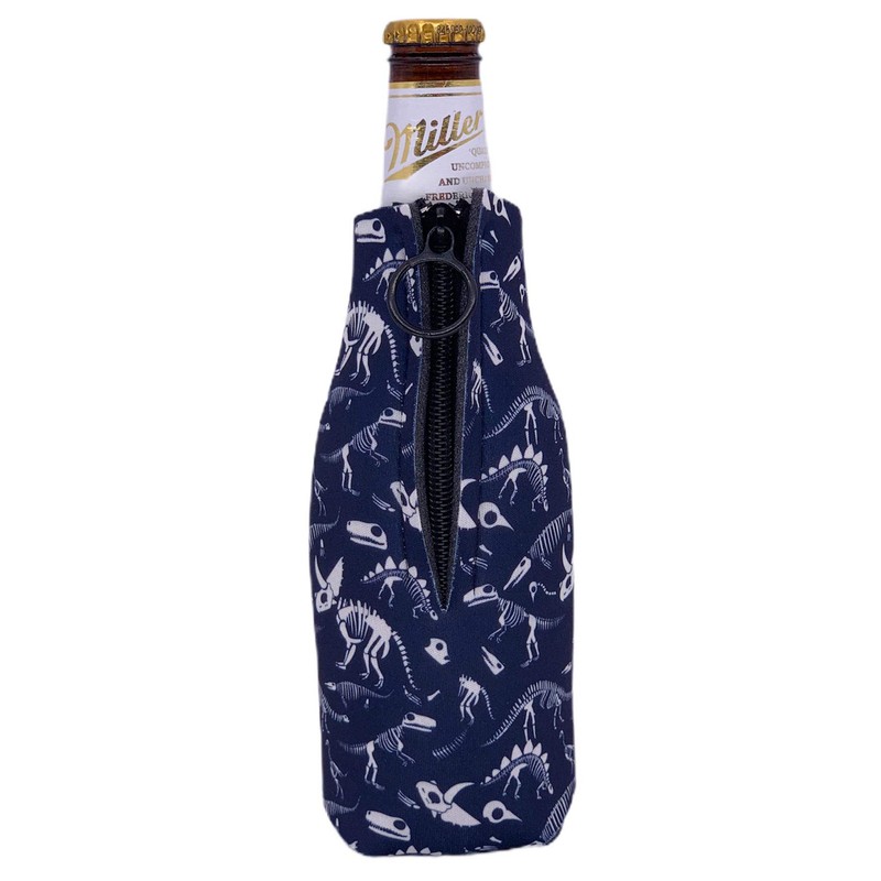 Dinosaur Bones Pattern Beer Bottle Coolie (1)
