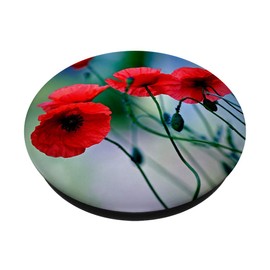 Cute Floral Red Poppy Flower Pattern Garden Floral Print