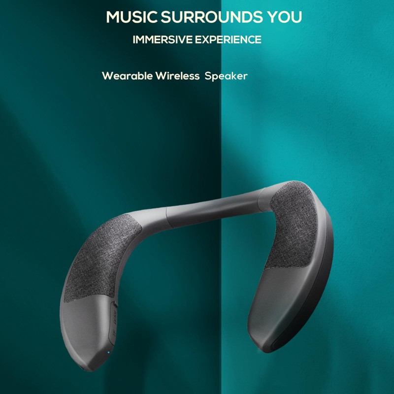 Wireless Bluetooth Neckband Speaker Portable Wearable Surround Neck Hanging Wireless