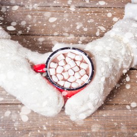 Gourmet Hot Chocolate Gift Sets by Happy Packs | Red Ceramic Mug with Ghirardelli Hot Chocolate Mix & Chocolate Squares | Christmas Gifts for Women & Men 2024