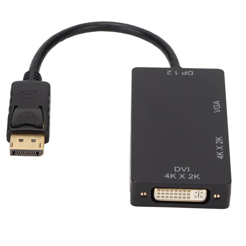 DisplayPort to VGA Video Adapter 3 in 1 Portable DP