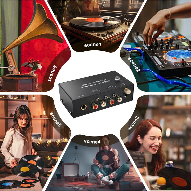 Phono Preamplifier Turntable - Phono Preamp for Turntables with MM