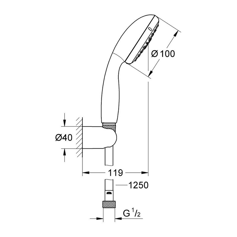 Grohe Tempesta 100, Shower and Shower System