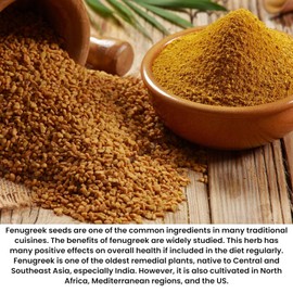 Orzanik Organic Fenugreek Powder Seed Powder - 100g Trigonella Foenum Graecum, Spice Cooking Methi, Fenogreco En semillas, Fender Greek Seeds 3.5 oz Gluten Free