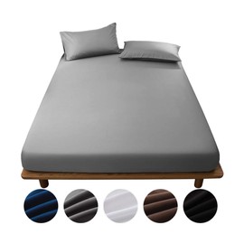 Fitted Sheet, Waterproof Quick-drying Cover, Bed Sheet, Mattress Cover, Antibacterial & Odor Resistant (Semi-double 47.2 x 78.7 inches/120 x 200 cm, Gray)