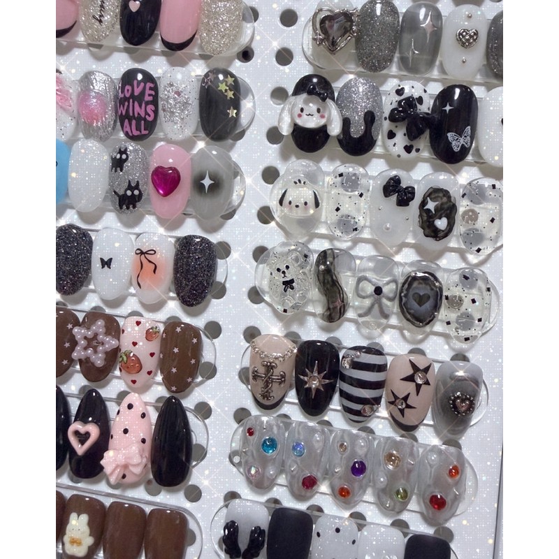 [Handmade Nail Tips] Nail Random Box - Sample tips for