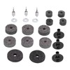 21Pcs Cymbal Felt Clutch Bracket Tube Drum Accessory with Stainless