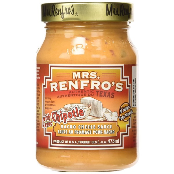 Mrs. Renfro's Nacho Cheese Sauce with Chipotle, 16 oz