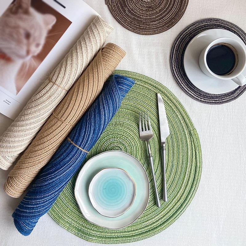 ANAZOZ 6 Piece Placemat Set Set of 6,Placemats for Dining