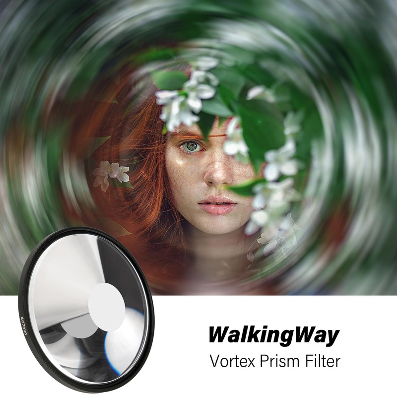 Walking Way Kaleidoscope Prism Lens Filter 49mm Optical Glass Special