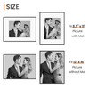 upsimples Aluminum 12x16 Picture Frame Black, Display Photo 8.5x11 with