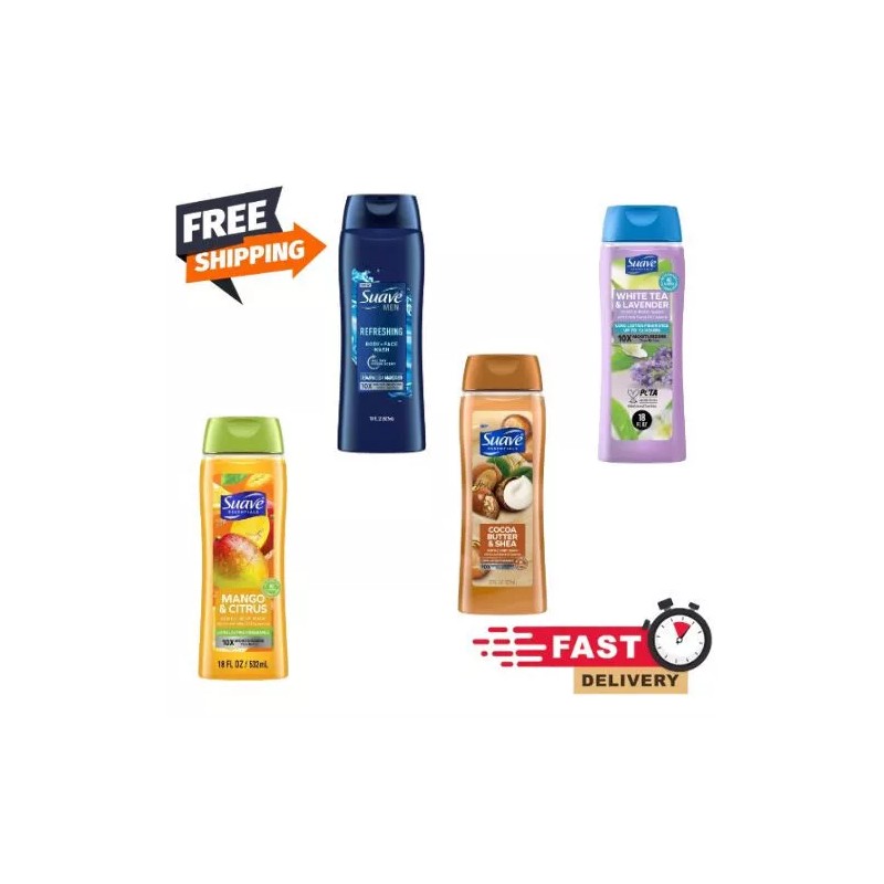 Suave Essentials Gentle Body Wash, 18 oz (Choose Your Scent)