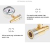 3/8in Pressure Gauge for Pressure Washer Quick Connect Shockproof Pressurization