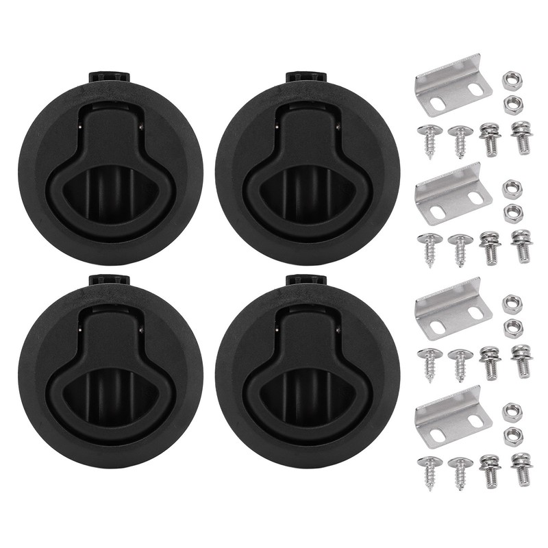 61mm/2.4in Marine Flush Pull Slam Latch Round Ring Lock Boat
