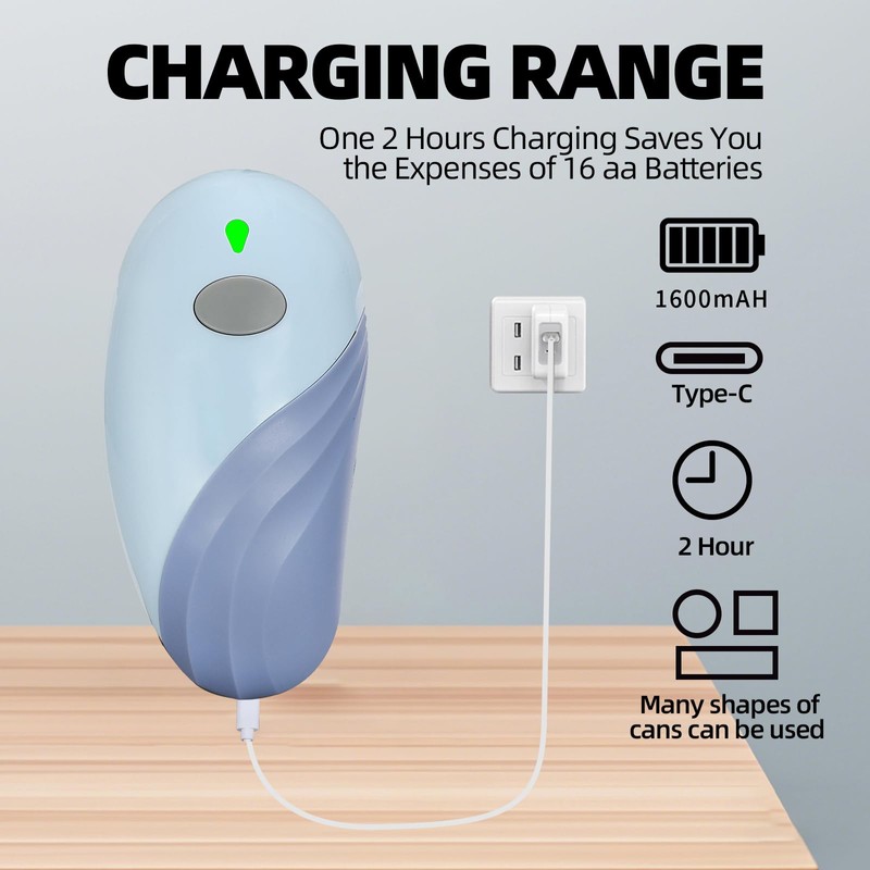 Rechargeable Auto Electric Can OpenerTouch Side Cut Opener Open Your
