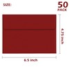 50 Packs of Red 4X6 Envelopes for Invitation, A6 Red
