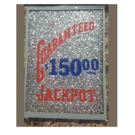 BUCKLEY GUARANTEED $150.00 JACKPOT SILVER GLITTER GLASS #SLW SLOT MACHINE