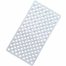 BYFFKE Non-Slip Bath Mat for Tub with Drain Holes and Suction Cups - Ideal for Everyone - Machine Washable Bathtub Mat (White, 31 * 18 Inch)