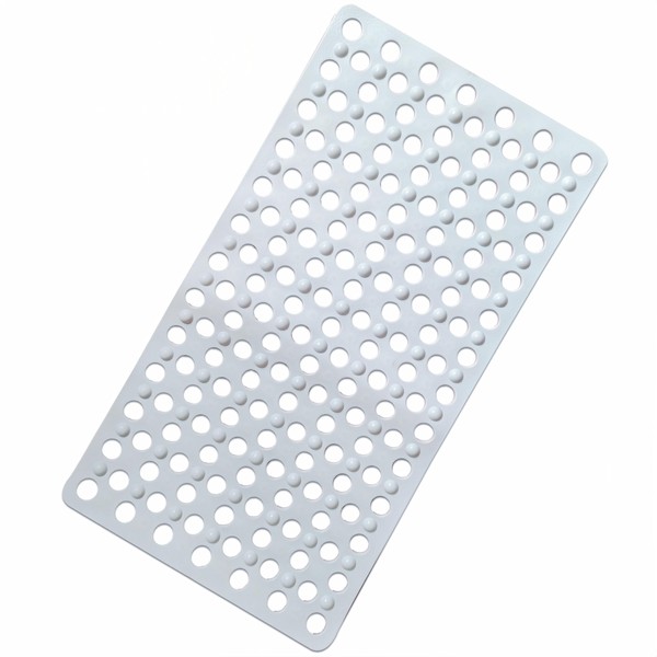 BYFFKE Non-Slip Bath Mat for Tub with Drain Holes and