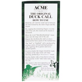 Acme PP163 Duck, Teal and Widgeon Whistle, Black