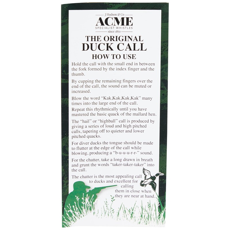 Acme PP163 Duck, Teal and Widgeon Whistle, Black