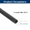 PATIKIL 26 Ft(8M) Black Rubber Tubing, 1/16"(2mm) ID x 3/16"(5mm)