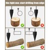 Firewood Log Splitter 2 Pack 45mm+32mm Easy Log Splitting Drill