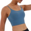 Sujetador deportivo elástico con tiras para mujer, para yoga, sin