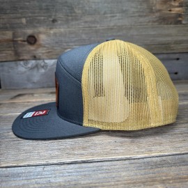 Richardson SUPPORT YOUR LOCAL BEARDED DAD RICHARDSON LEATHER PATCH SNAPBACK TRUCKER HAT