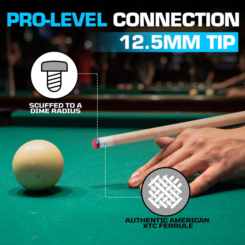 Banly Professional Maple Pool Cue Stick 58", Low Deflection Billiard