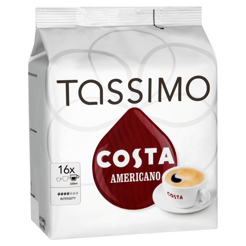 Tassimo Costa Americano 16 T Discs, (Large Cup Size) 16
