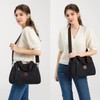 KONO Canvas Handbag Women Shoulder Bag, black, Retro