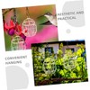 WOONEKY 6Pcs Feeder for Garden Hanging Outdoor Bird Feeding Container