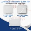 DREAMCARE Queen Bed Sheets - 4 PCS Set - up
