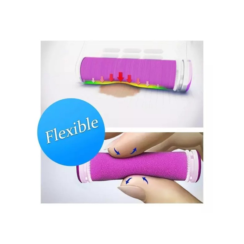 Emjoi 마이크로-페디 호환 SoftFLEX 기술 리필 롤러 (초굵기) - 4개
