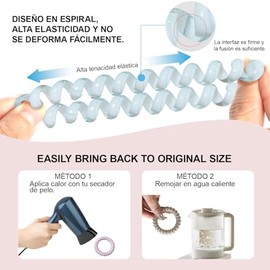 20 Pcs Donas para el Cabello Mujer.Espiral Pelo Lazos.Phone Cord Hair Ties.Accesorios para el Cabello para Niña y Mujer.Material de pvc, textura de cristal, 20 colores, colores brillantes.
