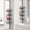 ZUNTO Shower Caddy Corner for Bathroom, Tension Pole, Adjustable 25in-114in