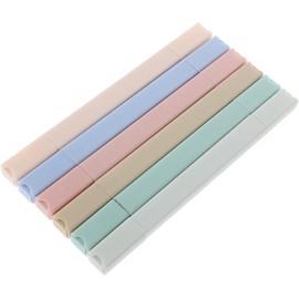 SUPVOX Marcadores Resaltadores Doble Punta, Set de 6 Unidades Tonos Pastel Suaves, Marcador para Notas y Subrayar Libros, Materiales de Oficina para Estudiantes y Profesores
