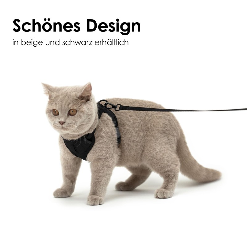 LucyBalu® Explorer Cat Harness with Lead, Escape Proof Cat Harness