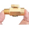 Shiwaki Brass In-Line Air Flow Regulator Valve 1/4" NPT Male