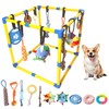 Puppy Play Gym with 10 Hanging Toys, 23.6" Removable Small